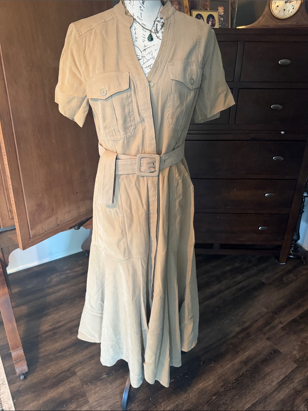 White House Black Market Camel Dress
